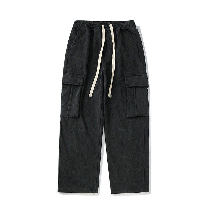 Loose Large Pocket Knitted Sweatpants