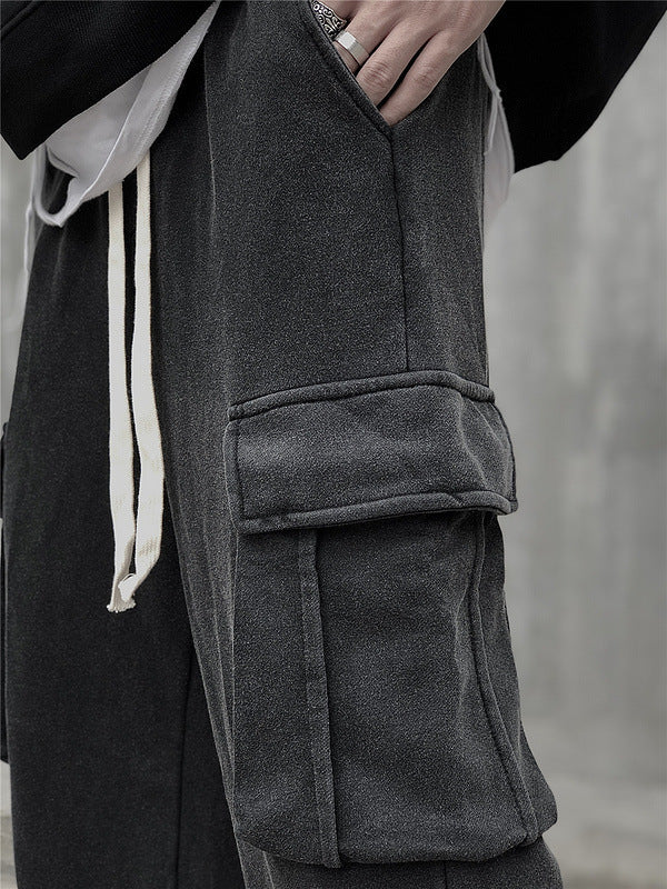Loose Large Pocket Knitted Sweatpants