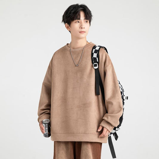 Autumn And Winter Stiff Oversize American Retro Suede Jacket