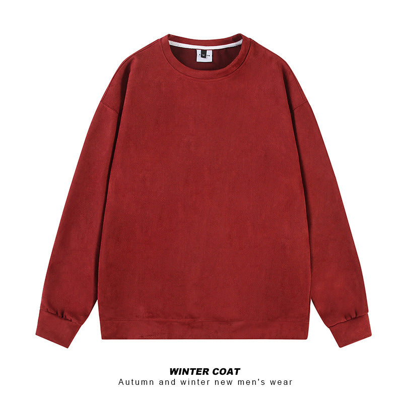 Autumn And Winter Stiff Oversize American Retro Suede Jacket
