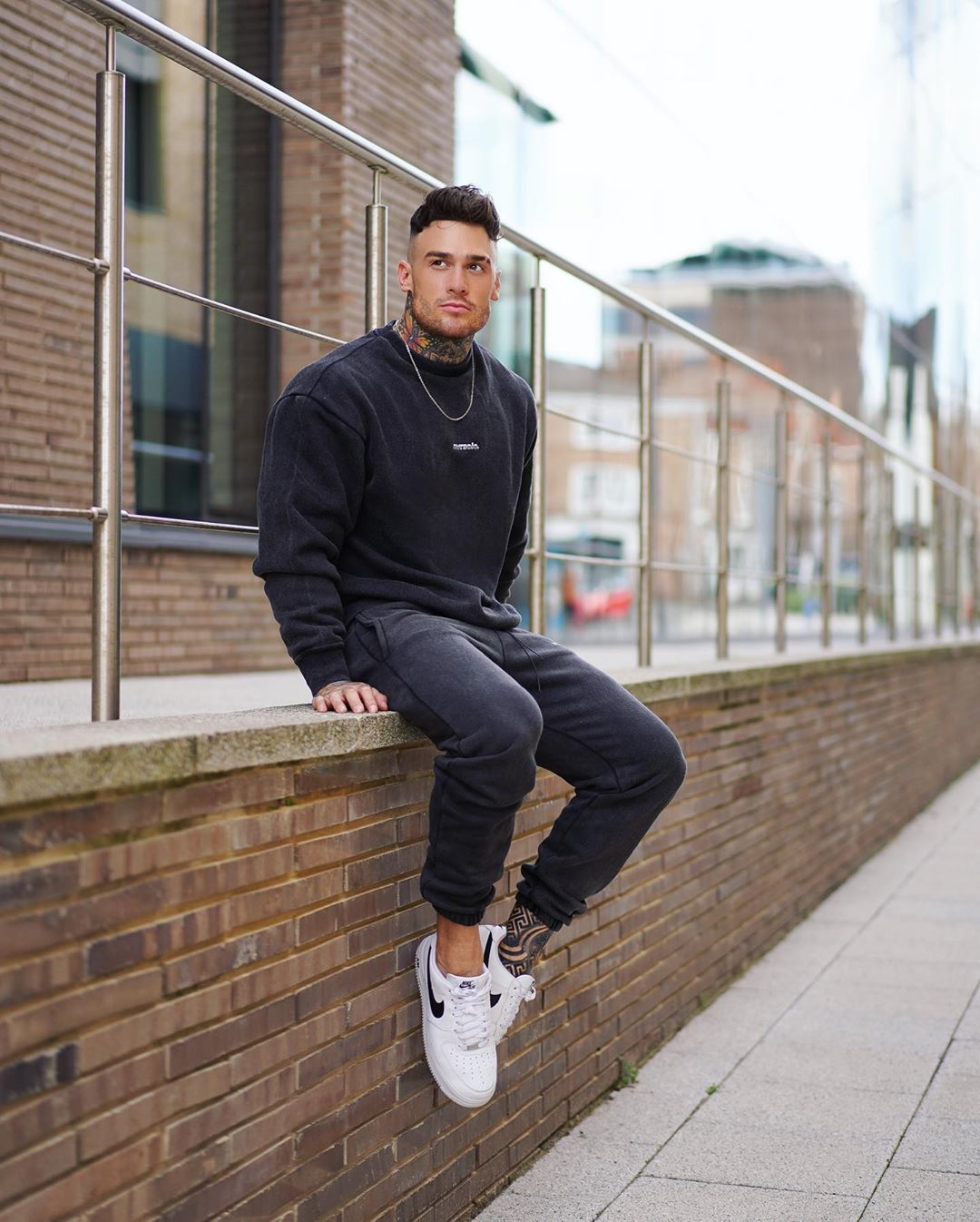 Double Sided Fleece Warm Crew Neck Oversized Loose T-Shirt