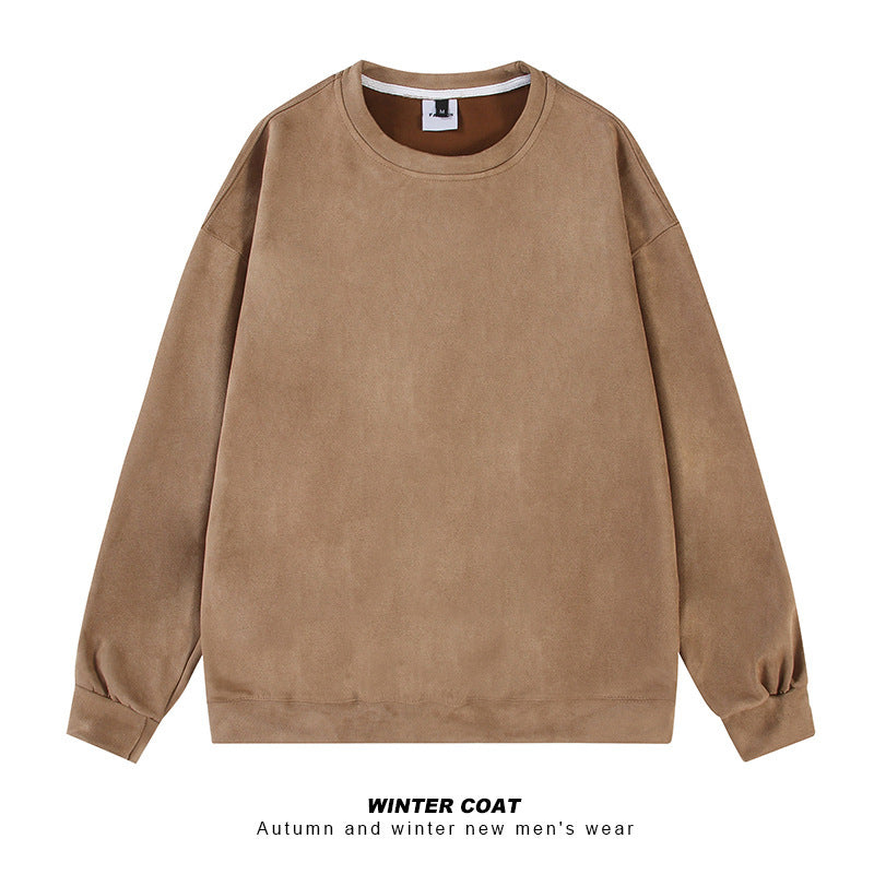 Autumn And Winter Stiff Oversize American Retro Suede Jacket