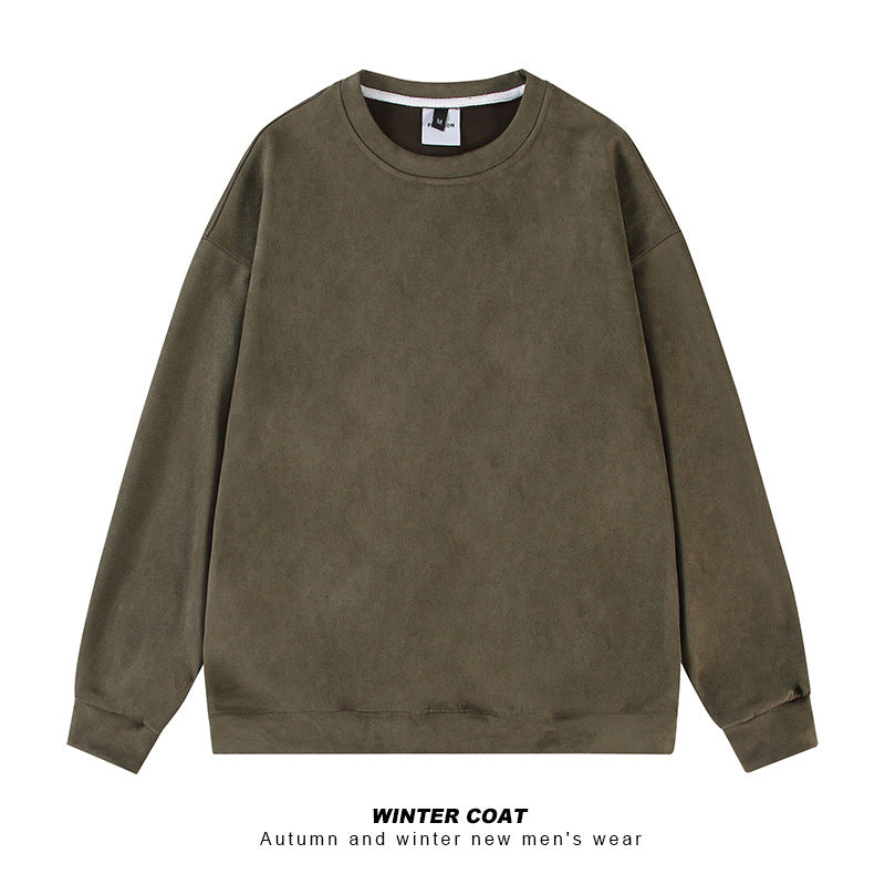Autumn And Winter Stiff Oversize American Retro Suede Jacket